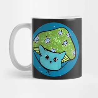 Kitty with mushroom hat Mug